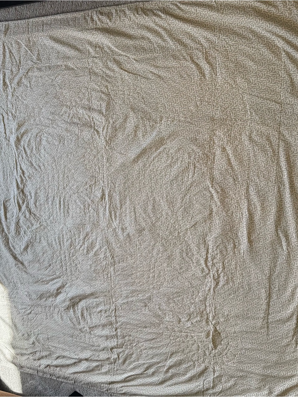 Handmade Quilted Bedding Throw in Cream, Burgundy & Forest Green - Picture 4 of 4